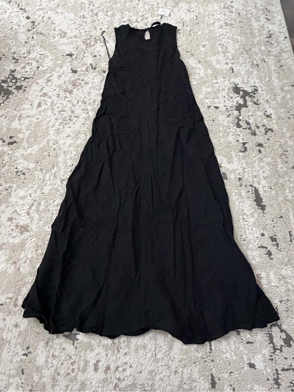 Zara Black Sleeveless Maxi Dress Size Large